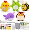 Needle Felting Kit, 5 PCS Animal Felting Kits for Beginners Adults, Wool Felting Kit Including Wool Roving, Foam Pad, Felting Needles and Instructions for DIY Felting Starters